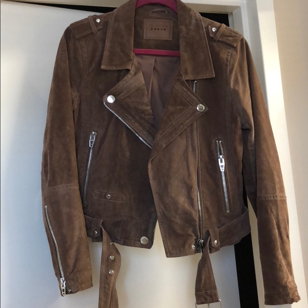 Suede Moto Jacket